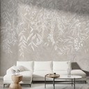 Fotobehang woonkamer natuurmotief - elegante wilgentakken in beige - Ms Tiff