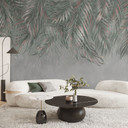 Botany Fotobehang exotische palmbladeren roze-groen - Ms Tiff