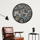 Poster Silent Planes - Geometrische Vormen - Sir Edward x Grigory Gladarev - Rond