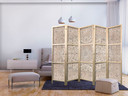 Japanischer Paravent, Raumteiler freistehend, Trennwand - Desert Nights: Ornamented Persian Carpet