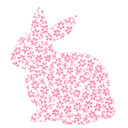 Sticker mural - Lapin 02  (motif)