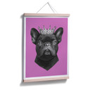 Plakat Korenkova - Król buldog francuski różowy