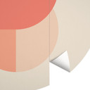 Fototapeta w geometryczne kształty w kolorze pomarańczowo-różowym - 1X Studio - Round - tapeta flize