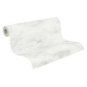 Tapeta w chmury jasnoszara biel - Tapeta z włókniny z delikatnym motywem nieba