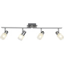 Spotrohr Lana, metallic, 4, 17 x 79 cm, Glas Strahler