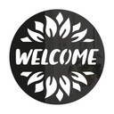 Dekoracja drzwi Welcome Sunflower - Dekoracja akrylowa - Okrągła