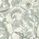 Elle Decoration Patroonbehang Groen