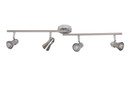 Deckenleuchte Mona, silber, 15,5 x 70 cm, Metall Strahler
