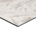 Billede af vilde blomster i kridtlook Greige - Bloomery Decor – print på aluminium (Alu-Dibond)