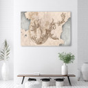 Canvasbillede, Fugle og blade fresco
