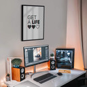 Plakat Get a life - efekt usterki