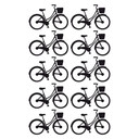 Muursticker set fietsen