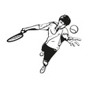 Sticker mural - Joueur de tennis
