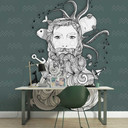 Livingwalls papier peint photo ARTist Aquarius vert