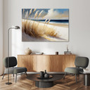 Leinwandbild Strand Meeresdünen Landschaft