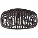 Deckenleuchte Willi, braun, 23,5 x 51 cm, Bambus Lampe