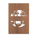 Mahoniowy obraz dekoracyjny - Travel Beach
