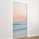 Folia na drzwi Abstrakcyjne Fale Morskie Pastel - Botha