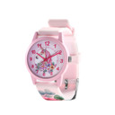 Bundle Lernuhr mit Lernzifferblatt für Kinder inkl. Armbanduhr & Mäppchen | Einhorn/Prinzessin rosa