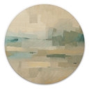 Trätavla Velvet Dusk - Abstrakt Landskap - Sir Edward x Grigory Gladarev - Rund