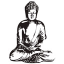 Wallsticker Buddha 2