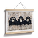 Poster Drie Apen Streetart Graffiti - Magnusson