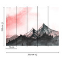 non-woven tapet Designwalls grå og hvid non-woven tapet Mountain Paint natur 