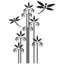 Sticker mural - Roseau Abstrait