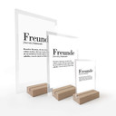 Tischaufsteller Grammatik - Freunde