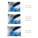 Poster Pennellate Blu Astratto - Cheney