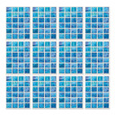 Tegelstickers Glasmozaïek - set van 12
