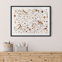 Zwierzęta leśne na jesiennym plakacie - Kikki Belle