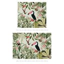 Papier peint photo Toucan dans une jungle paradisiaque - UN Designs