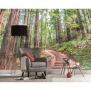 non-woven tapet Designwalls i brun og grøn non-woven tapet ForestWalk natur træ