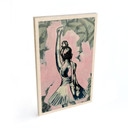 Houten Wanddecoratie Sterke Ballerina Streetart Stijl - Habib
