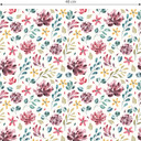 Papier peint à motifs - Champ de fleurs multicolores