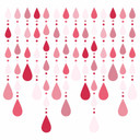 Wallsticker Krystalforhæng i rød
