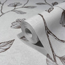 non-woven tapet grå bronze blomster til stue soveværelse køkken marburg tapet