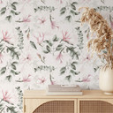 Mønstret tapet FN-design - Magnolia i haven