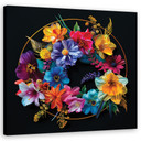 Leinwandbild Blumenstrauß aus bunten Blumen