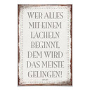 Poster Wer alles mit einem Lächeln beginnt, …