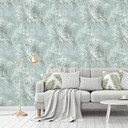 Livingwalls non-woven tapet Hygge blå, grøn