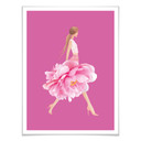 Plakat Korenkova - Fashion Girl różowy