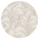 Naklejka na ścianę Urban Jungle Tropical Leaves Cream - Bloomery Decor - Round