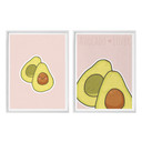 Poster-Set mit Bilderrahmen Avocado Lover (2er Set)