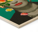 Plakat drewniany Frida Floral - Frida Floral Studio