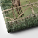 Canvas Schilderij Paardenwei in het Natuurpark - Oliver Robins