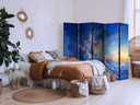 Paravent, Raumteiler freistehend, Trennwand - Sky Canvas: Art in Clouds, 5-teilig - 225x172 cm
