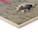 Houten Wanddecoratie Streetart Rat Freedom Ballonnen - Habib