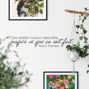 Sticker mural - Sticker mural Cela semble toujours impossible...